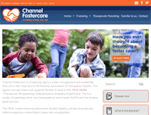 Tablet Screenshot of channelfostercare.com